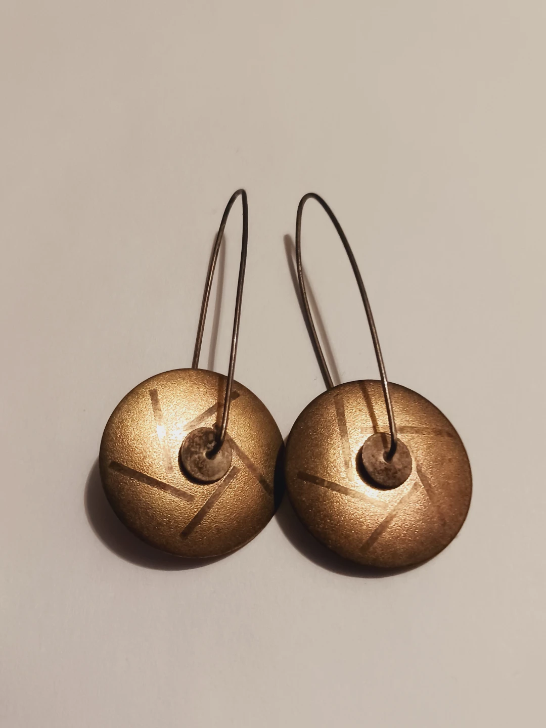 Sterling Silver 925 Designer Signed Kinetic Disc Earrings - photo 2