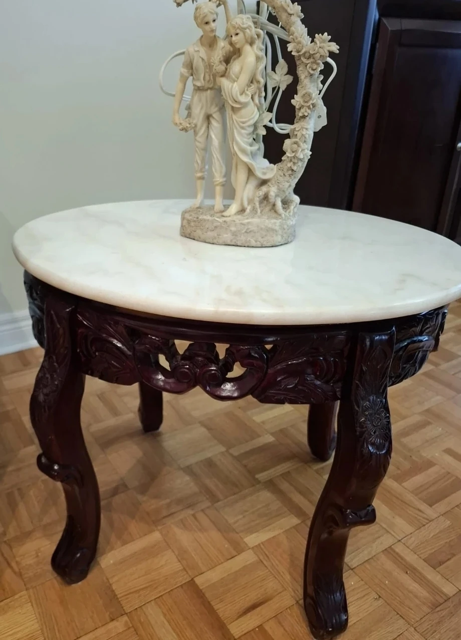 3-Piece Marble Top Table Set
