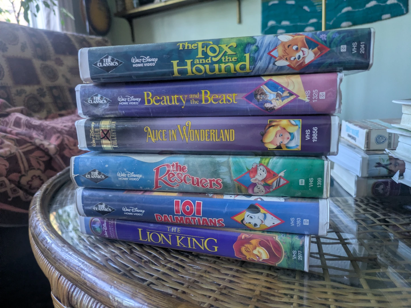 Set of 6 Walt Disney VHS Movies