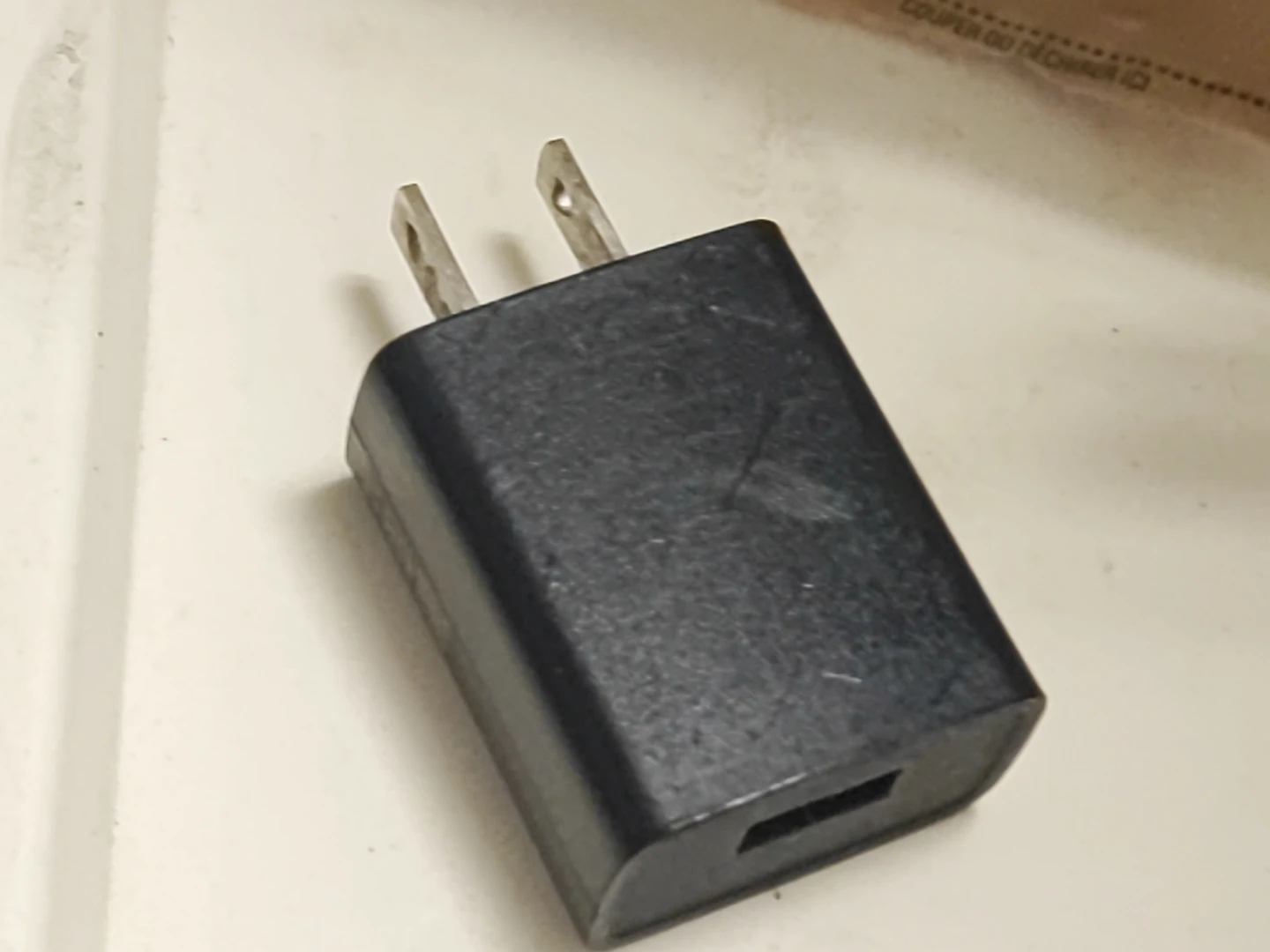 Black USB Wall Power Adapter