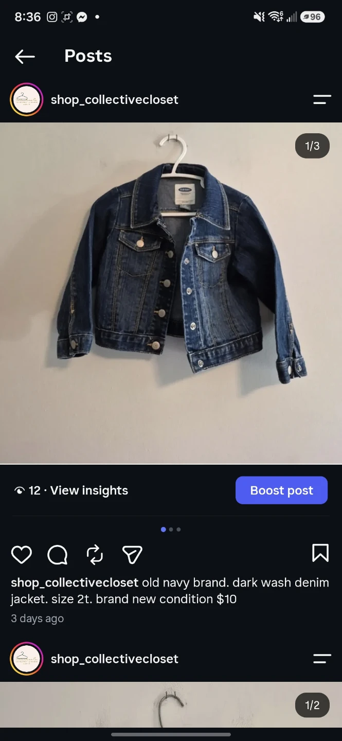 Assorted Childrens Denim Clothing Items - photo 4