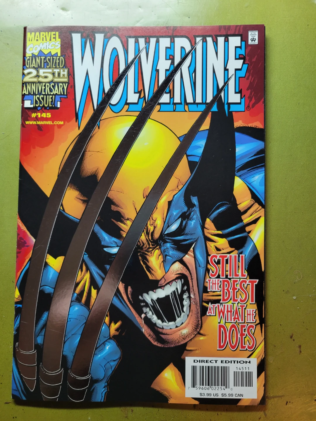 Marvel Comics Wolverine #145 25th Anniversary Issue