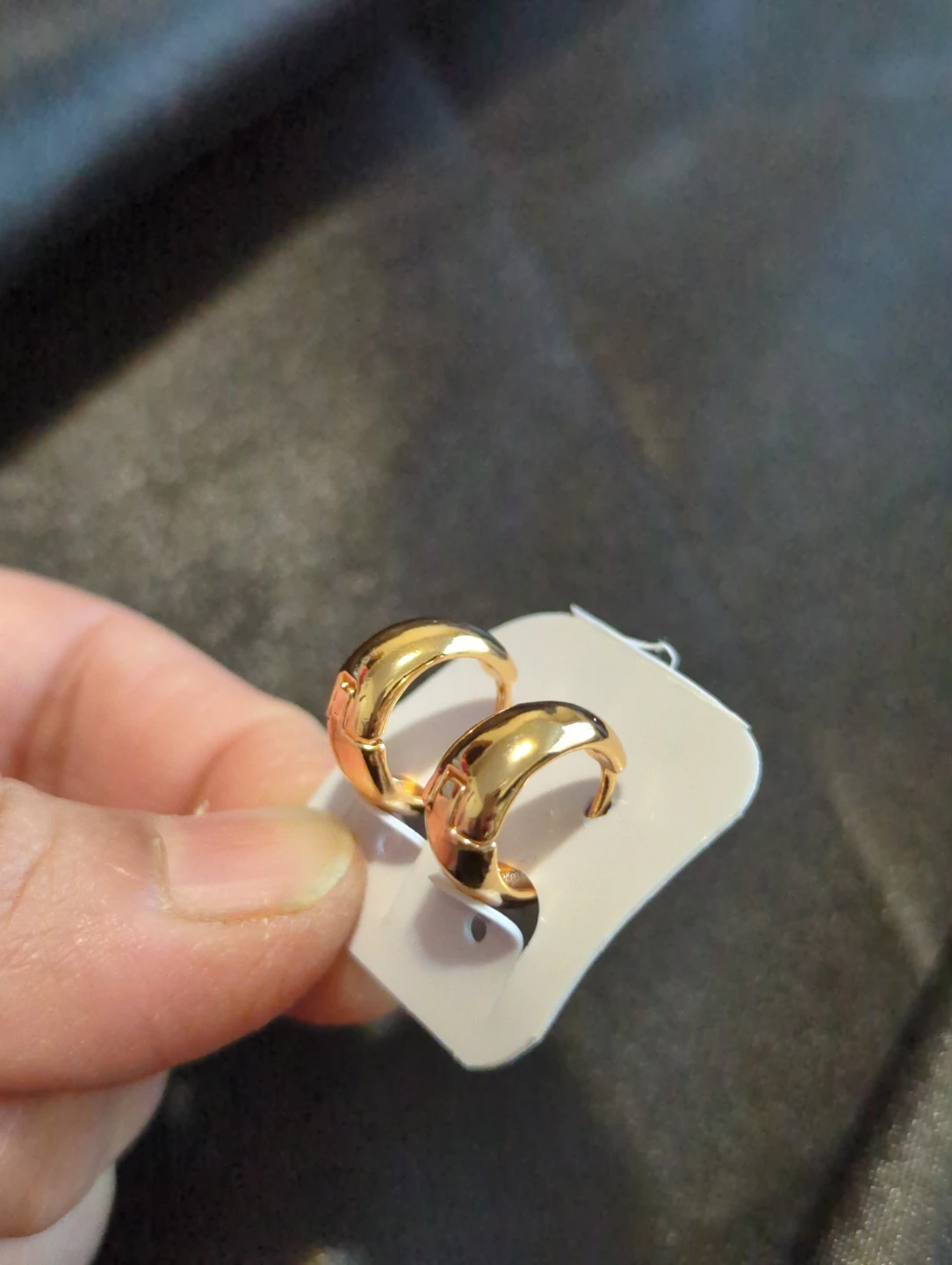 Small Gold Tone Hoop Earrings