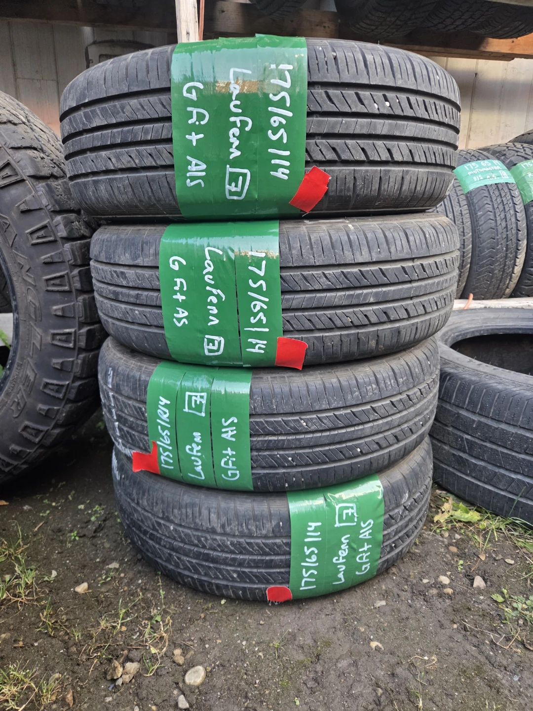 Set of 4 Laufenn G Fit AS Tires 175/65R14
