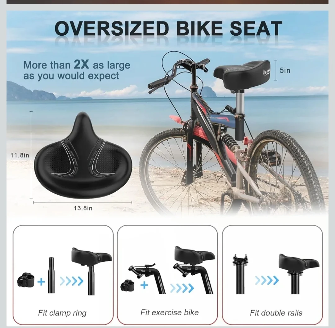 Bluewind Oversized Bike Seat...NEW - photo 2