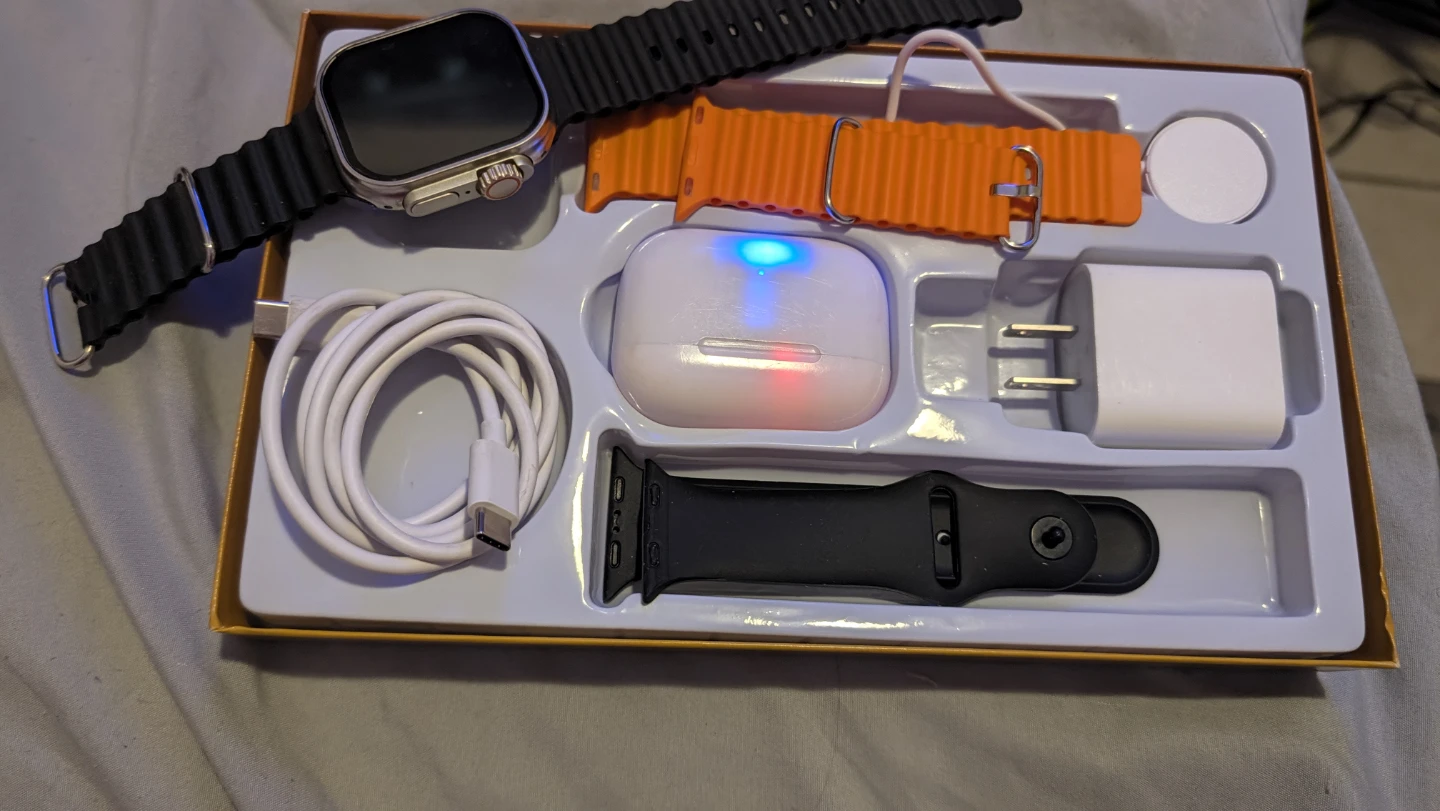 Smartwatch Set with Wireless Earbuds and Extra Bands - photo 2