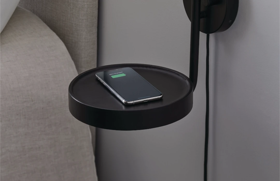 Wall Sconce with Wireless Charging Shelf - photo 3