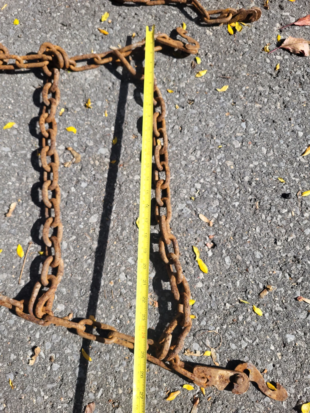 Set of two used tractor tire chains - photo 2