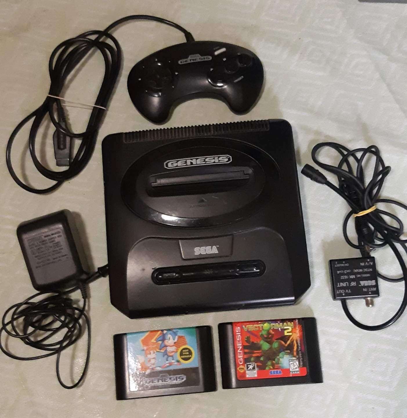 Sega Genesis Console with Controller and Games