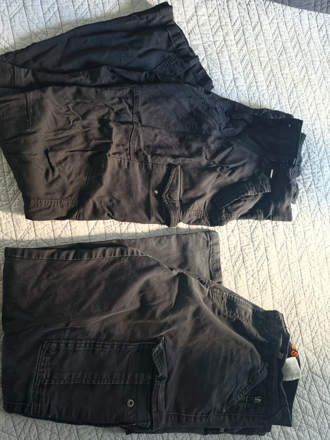 Jack & Jones Black Cargo Pants 34x32