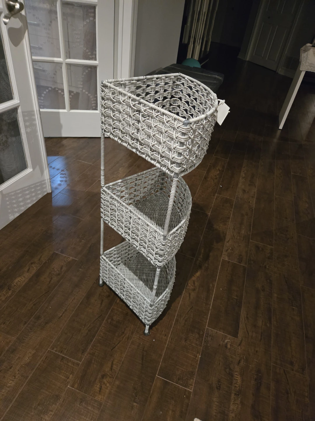 Wicker Corner Shelf Unit - photo 3