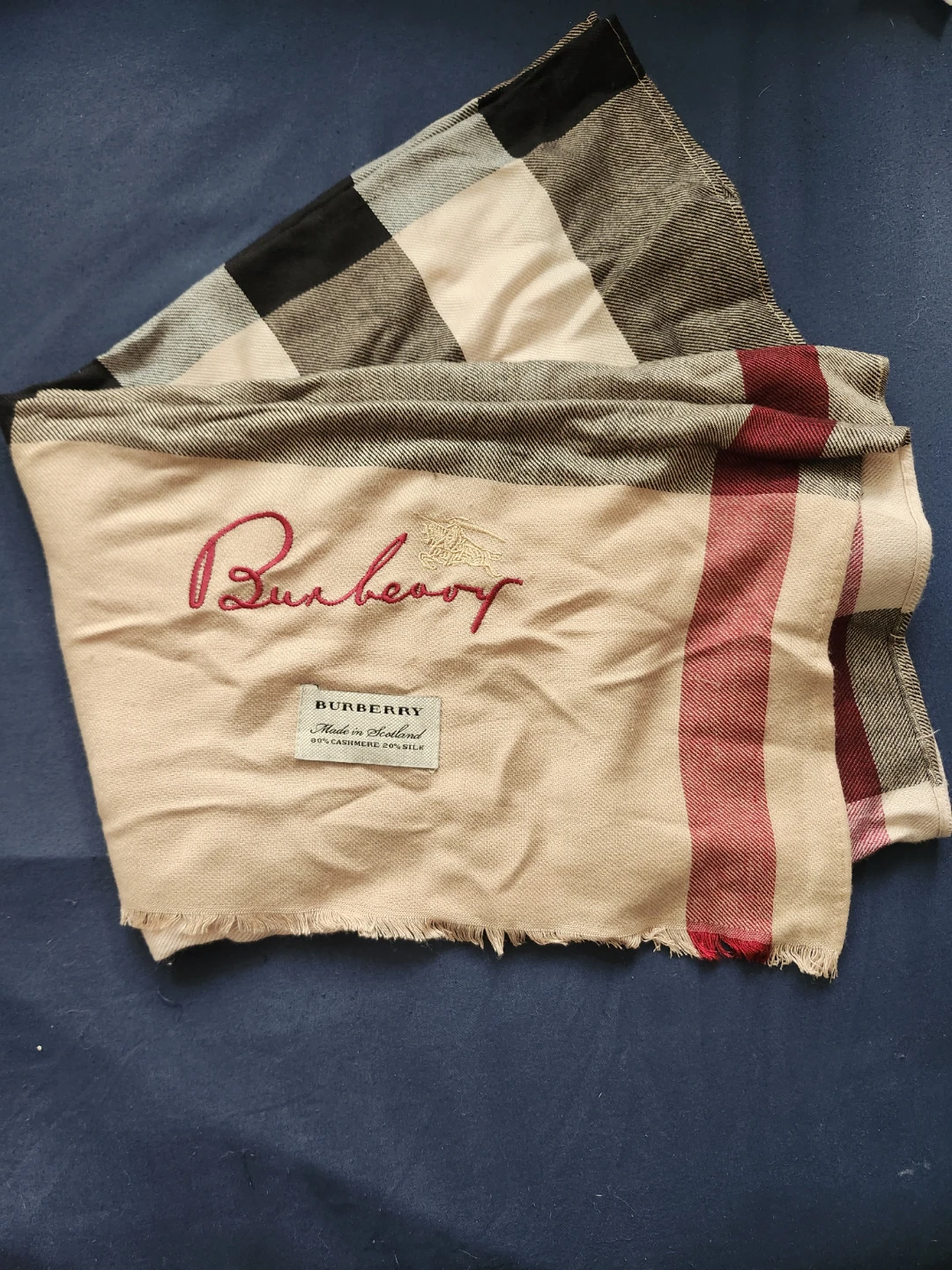 Burberry Cashmere and Silk Scarf