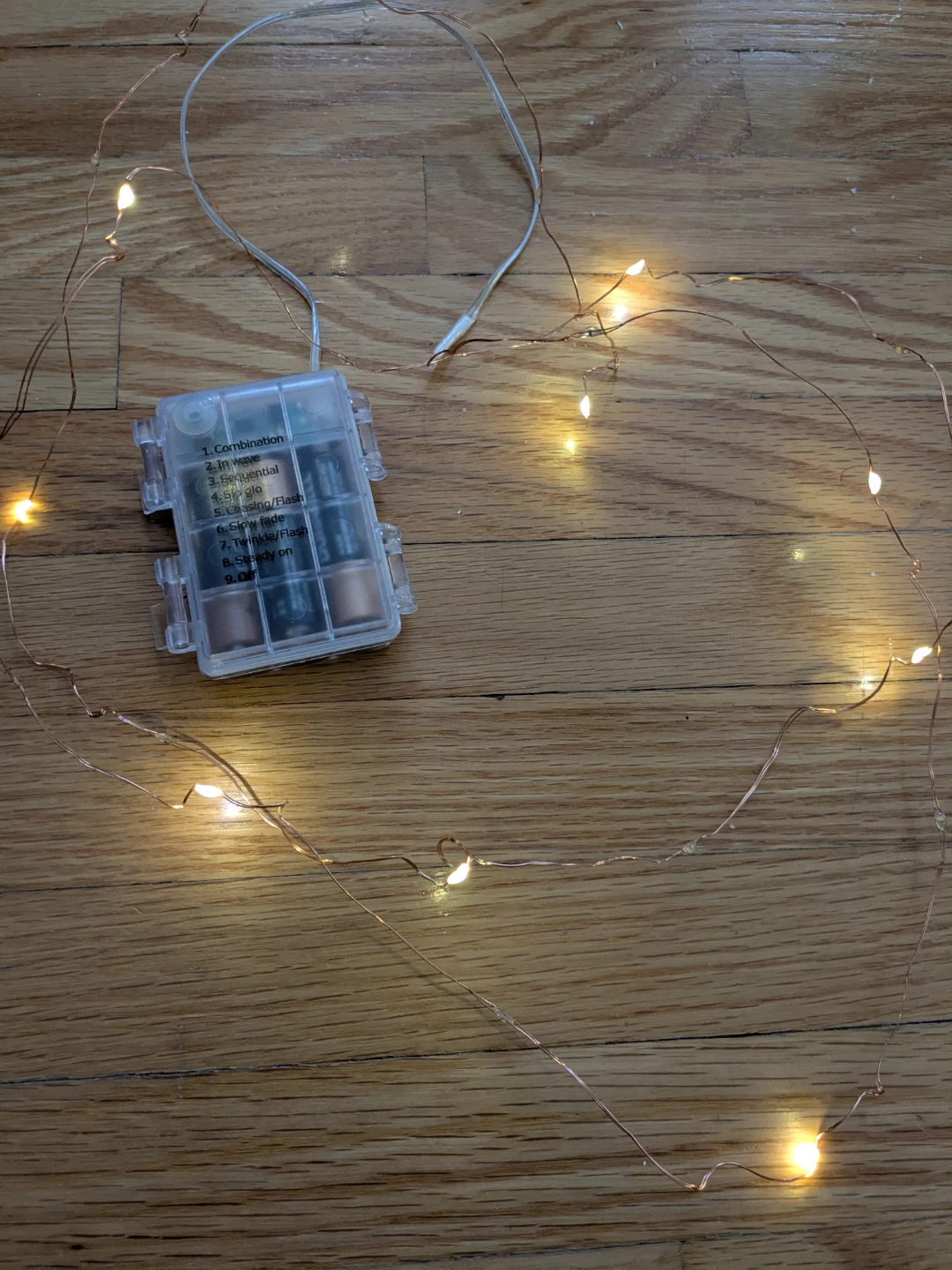 Battery-Operated Copper Wire LED Fairy Lights - photo 5