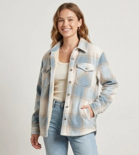 Sage Collective Plaid Shacket