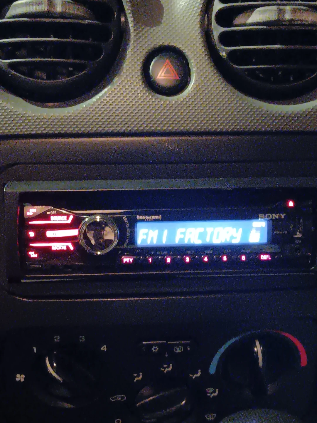 Sony car radio