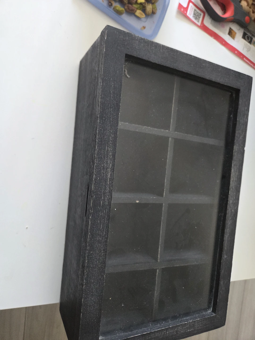 Black Wooden 8-Compartment Tea Box - photo 4