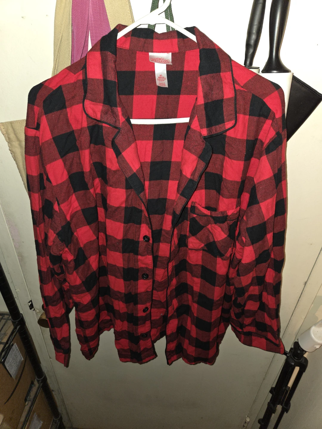 Wondershop Plaid Flannel Pajama Set in a Ladies XL - photo 2