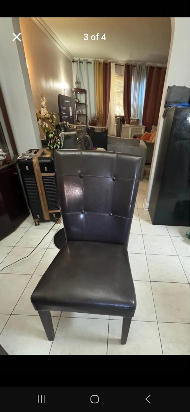 Free Like new Real marbal Dining Table Set with 6 Chairs - photo 3
