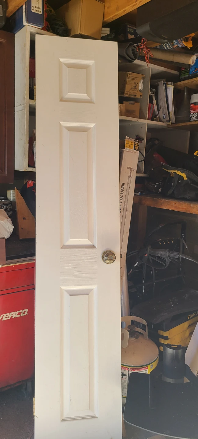 White 6-Panel Bifold Door