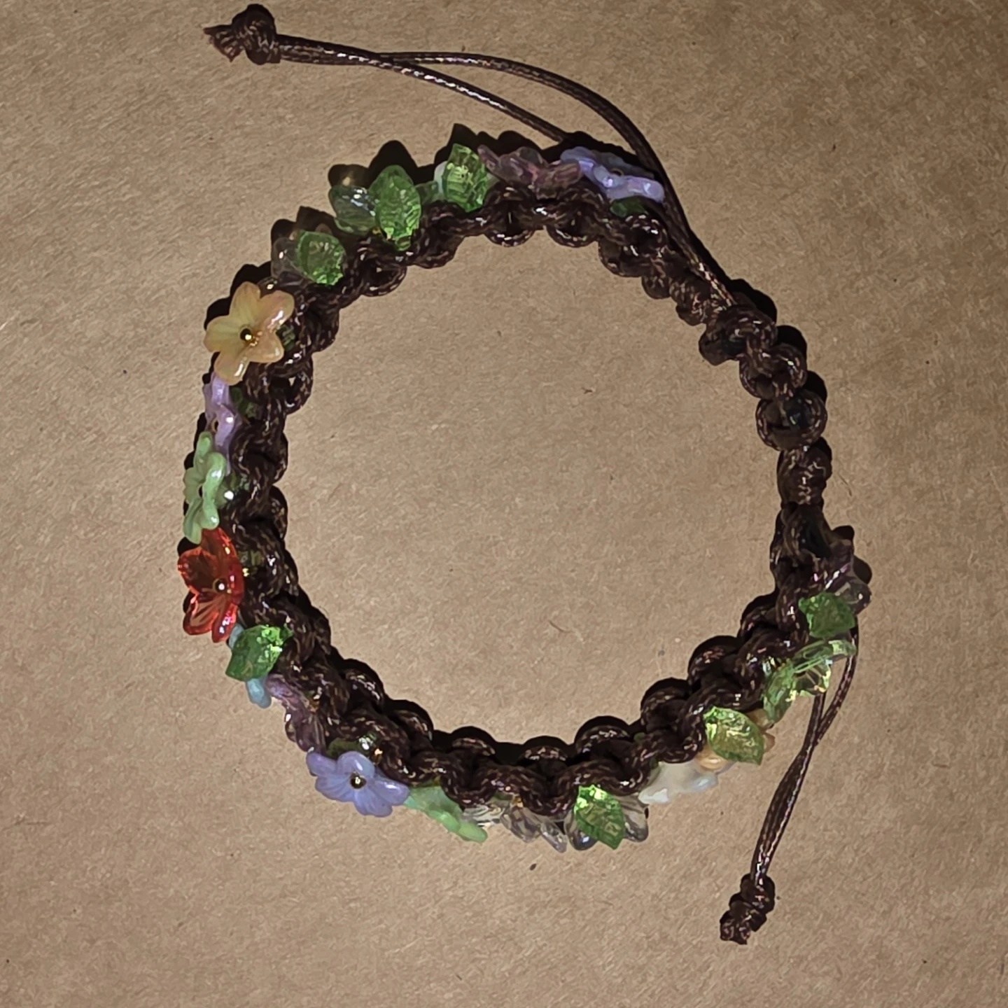 Floral Cord Bracelet