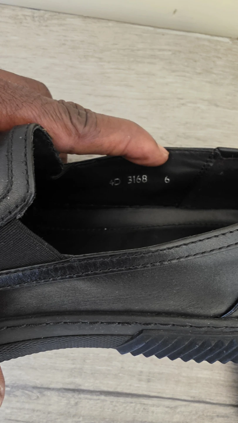 Prada Black Leather Slip-On Shoes - photo 3