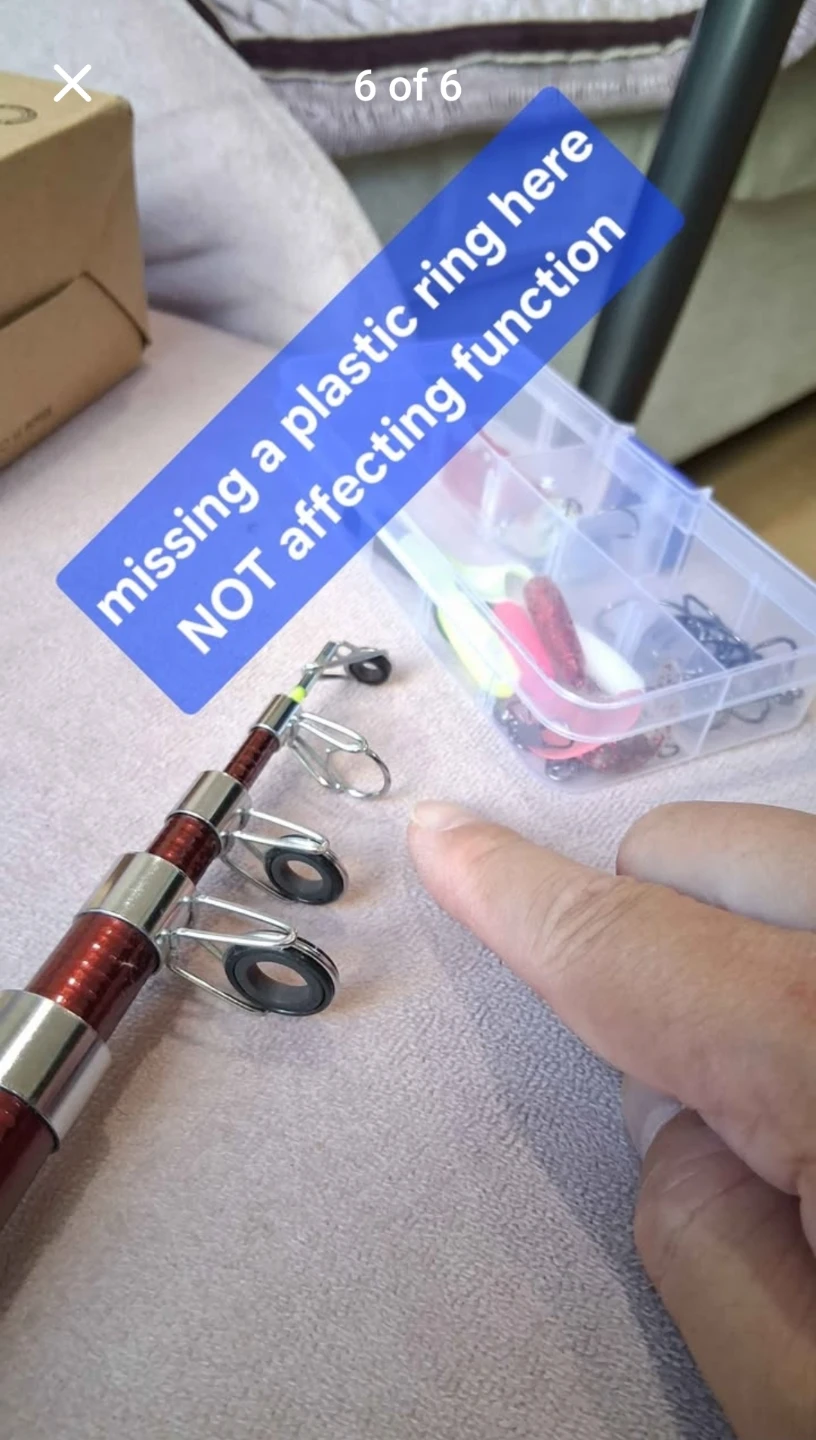 Fishing rod Reel Lures Hooks Line complete set (read) - photo 5
