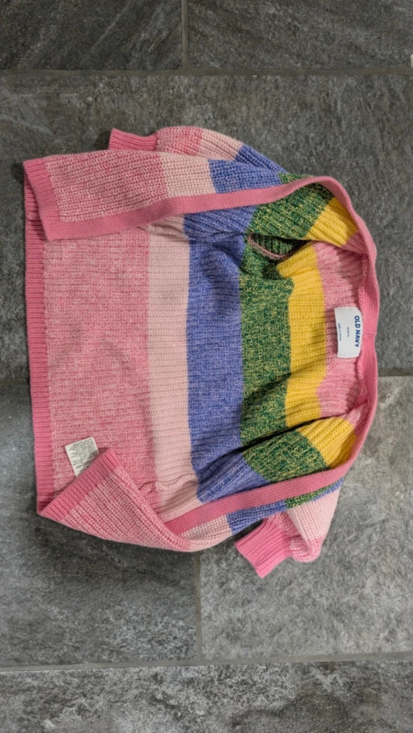 Kid Old Navy Multicoloured Striped Cardigan - photo 2