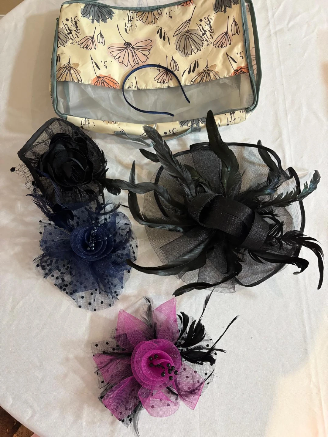 Set of 4 Floral Fascinator Hair Clips - photo 2