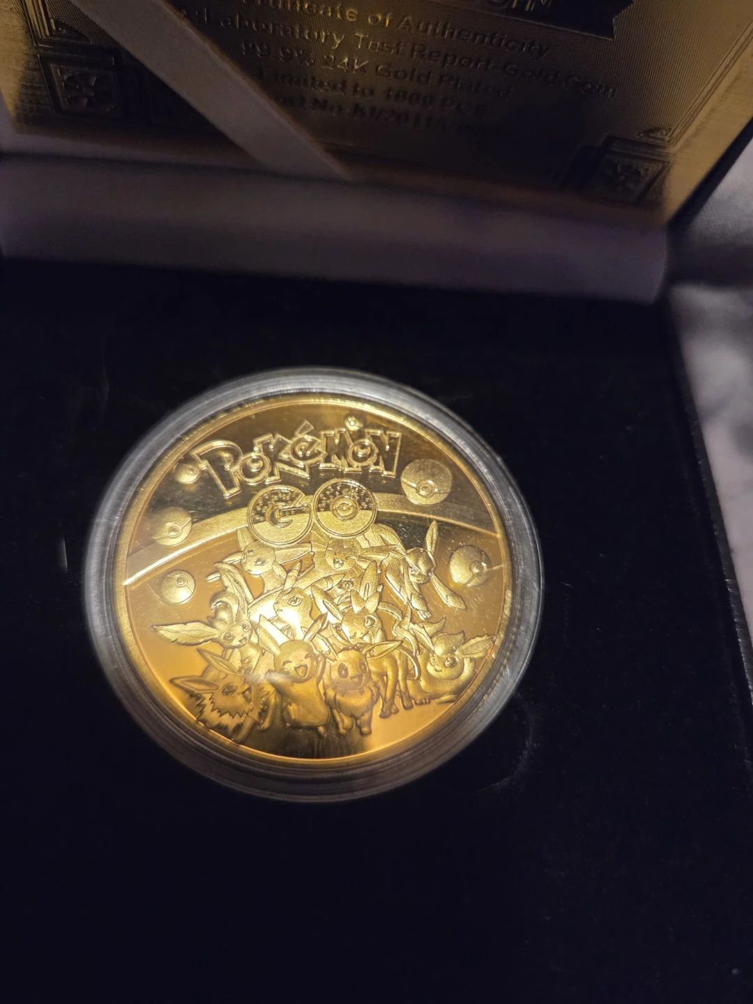 Pokemon 24K Gold Plated Collectible Coin - photo 4