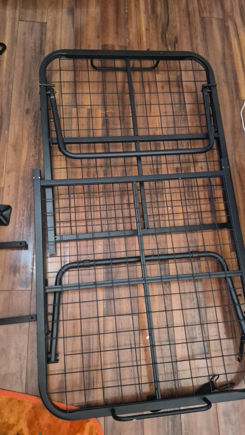 Black Metal Twin Folding Bed Frame