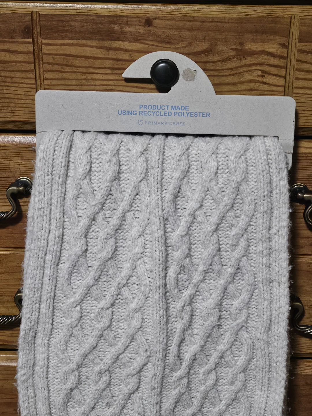 Cream earthy undertones - Cable-Knit Winter Scarf - photo 5