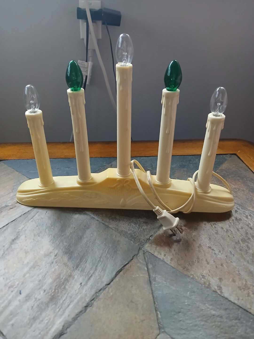 Vintage 5-Light Electric Candle Bridge 1975