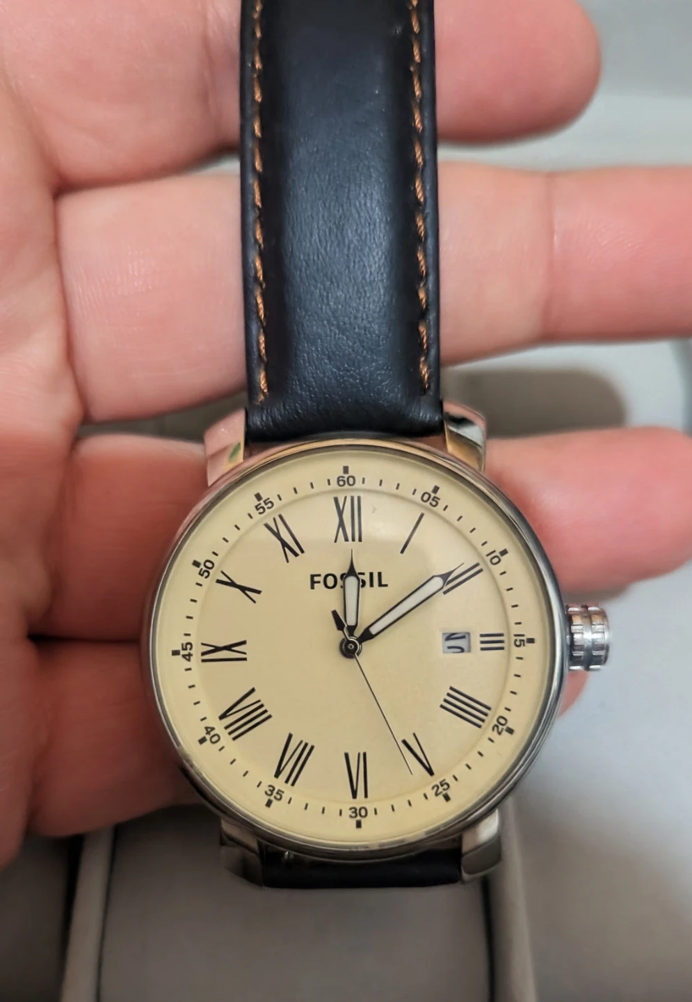 Fossil Rhett Three-Hand Brown Leather Watch - photo 2