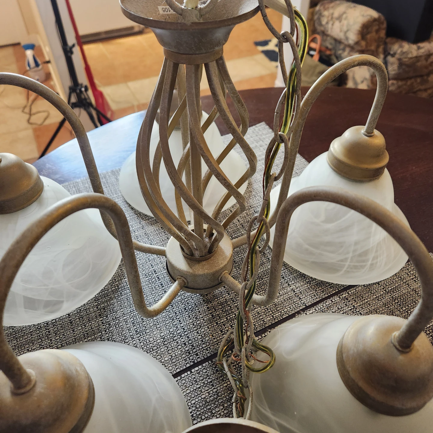 Five-Light Rustic Chandelier - photo 4