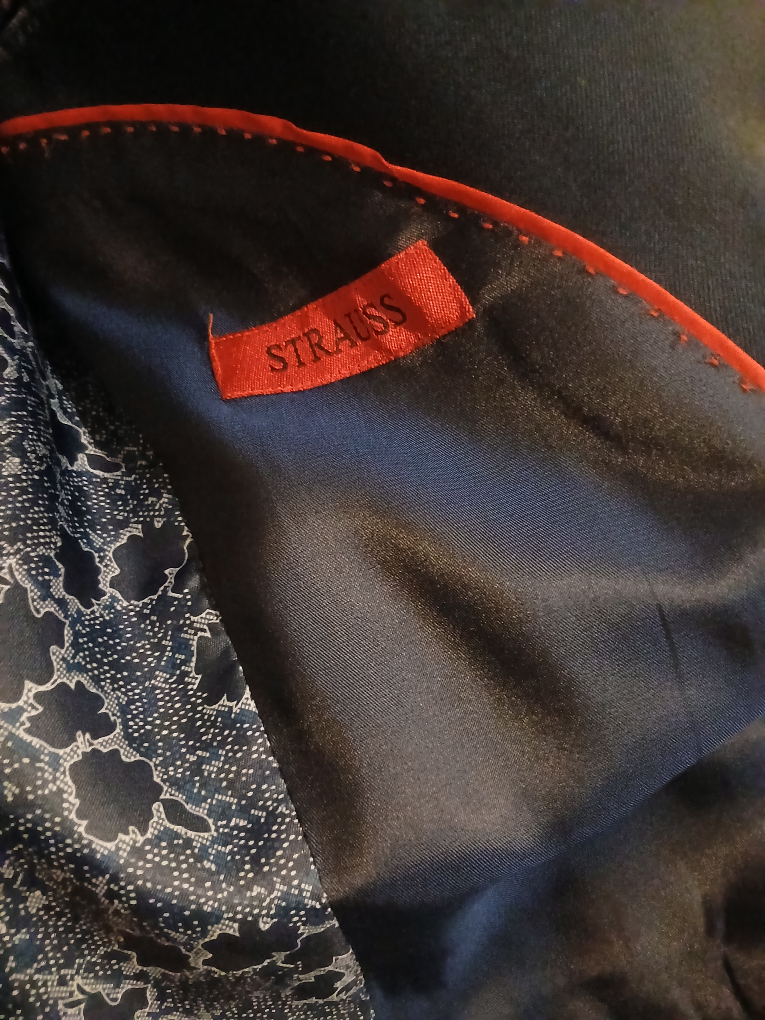 Strauss Navy Suit with Light Blue Shirt For Teenagers - photo 2