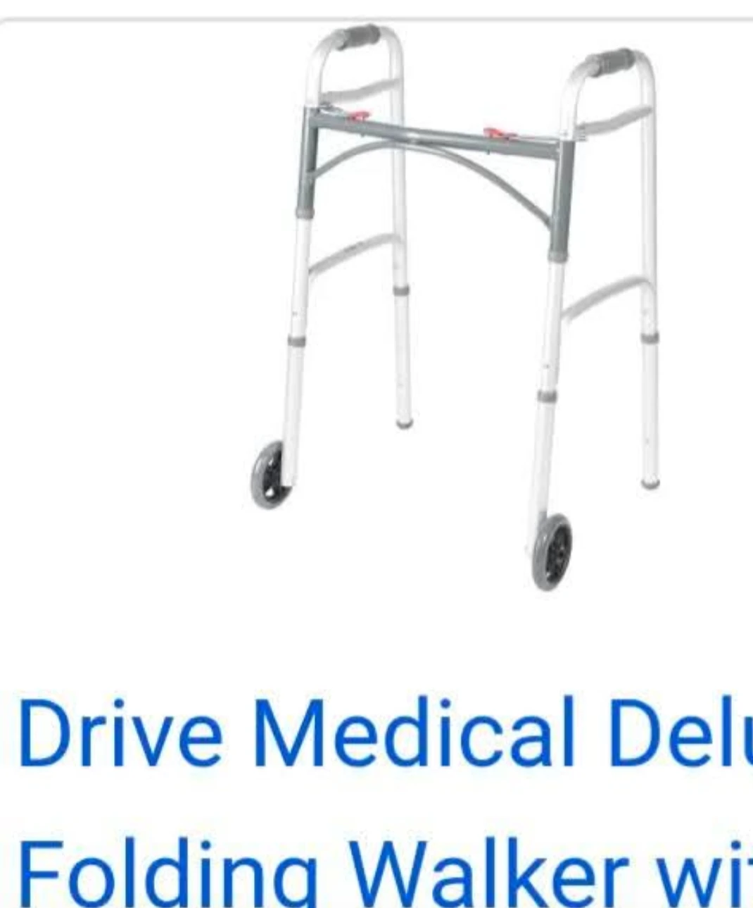 Drive Medical Folding Walker with Wheels