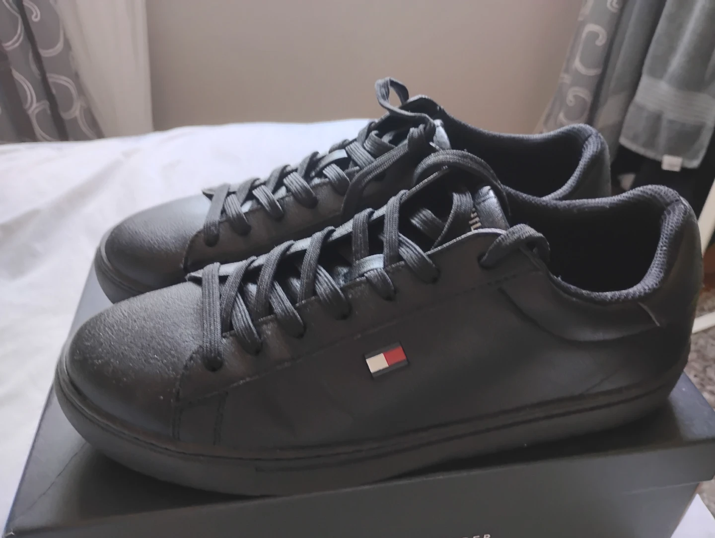 Tommy Hilfiger Black Sneakers