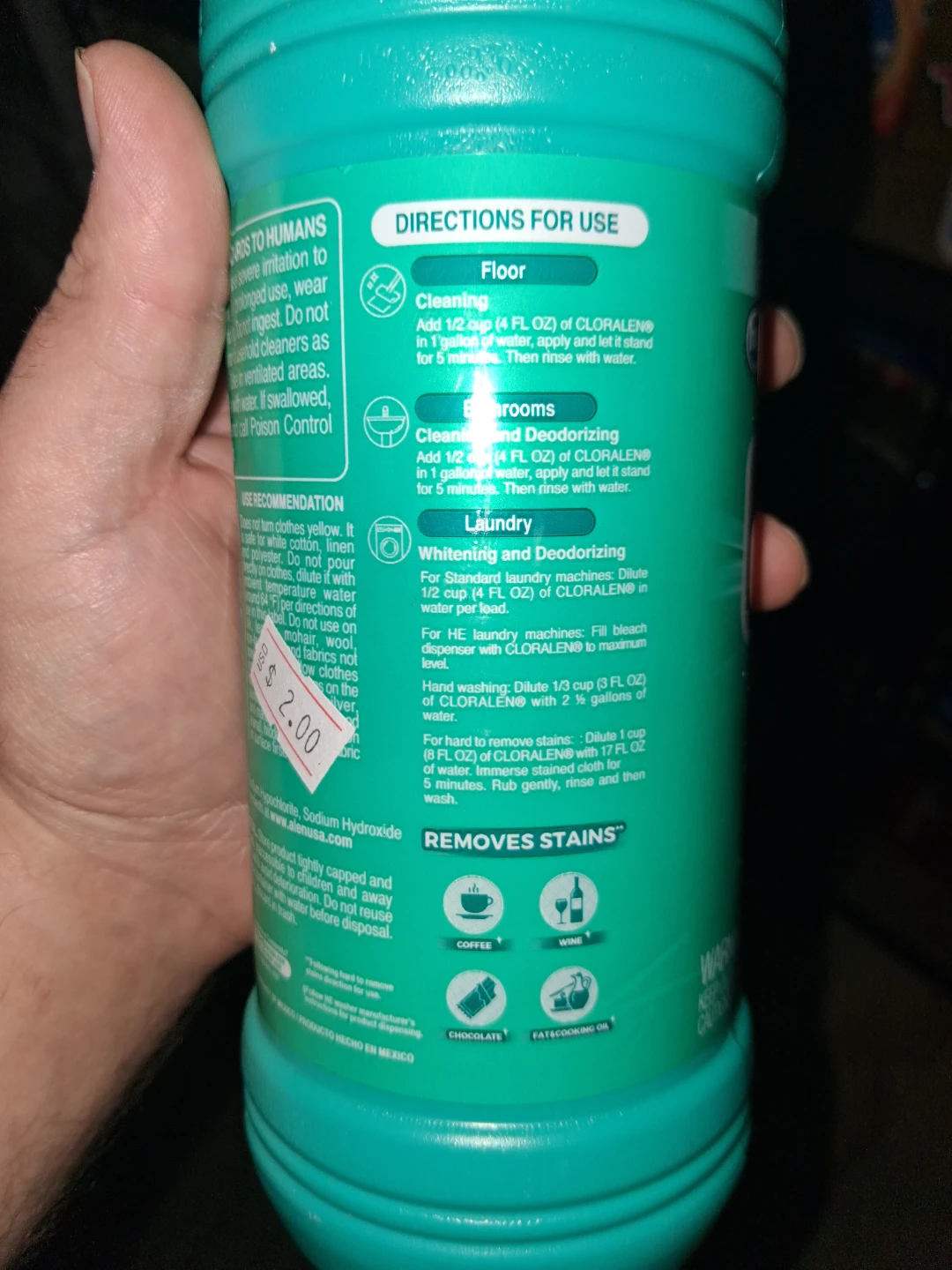 Cloralen 3-in-1 Bleach 32 fl oz - photo 2