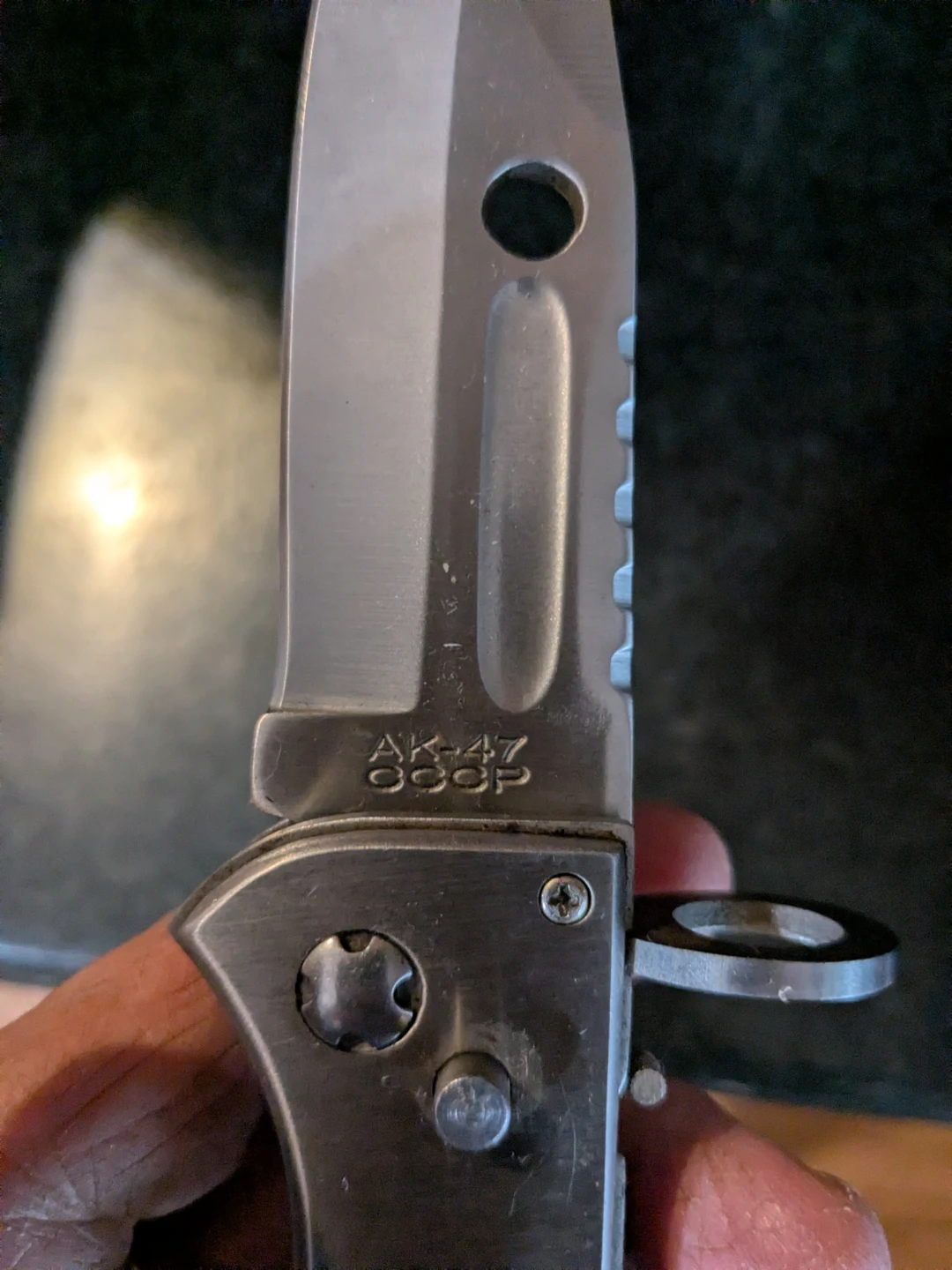 AK-47 CCCP Pocket Knife and Case Holster - photo 5