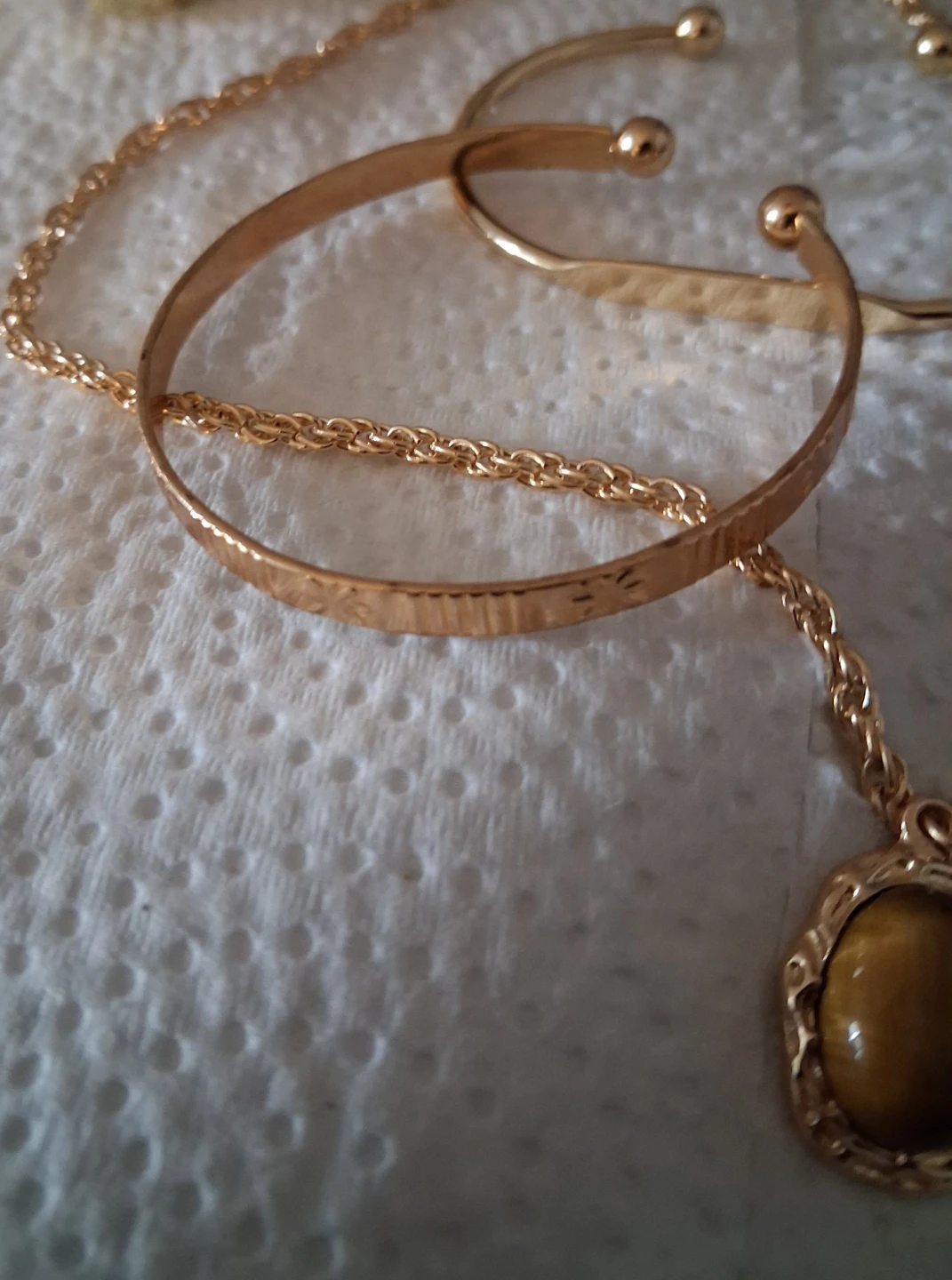 Assorted Gold-Tone Bracelet and Necklace Set - photo 4