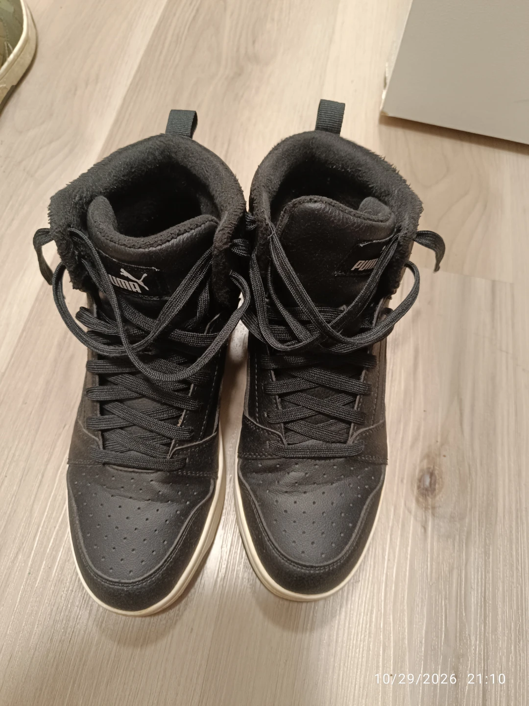 Puma Black High-Top Sneakers Size 6 - photo 3