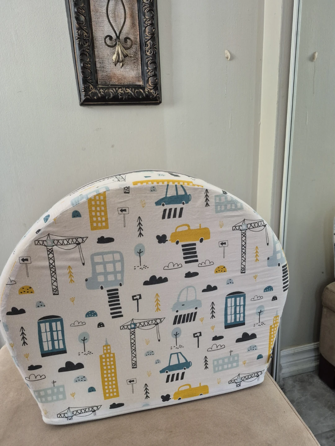 Foam  baby Kids Chair with City Print - photo 2