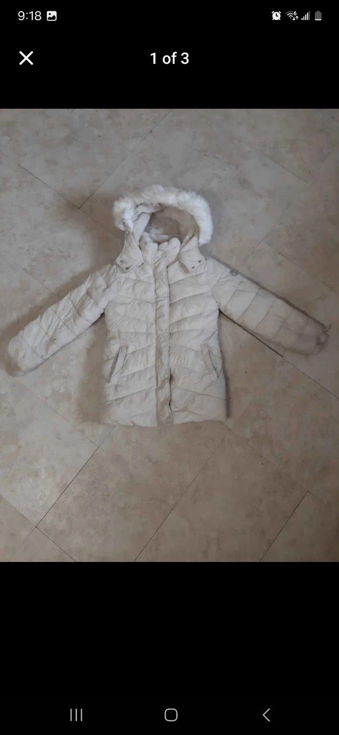 Abercrombie Kids Puffer Coat White
