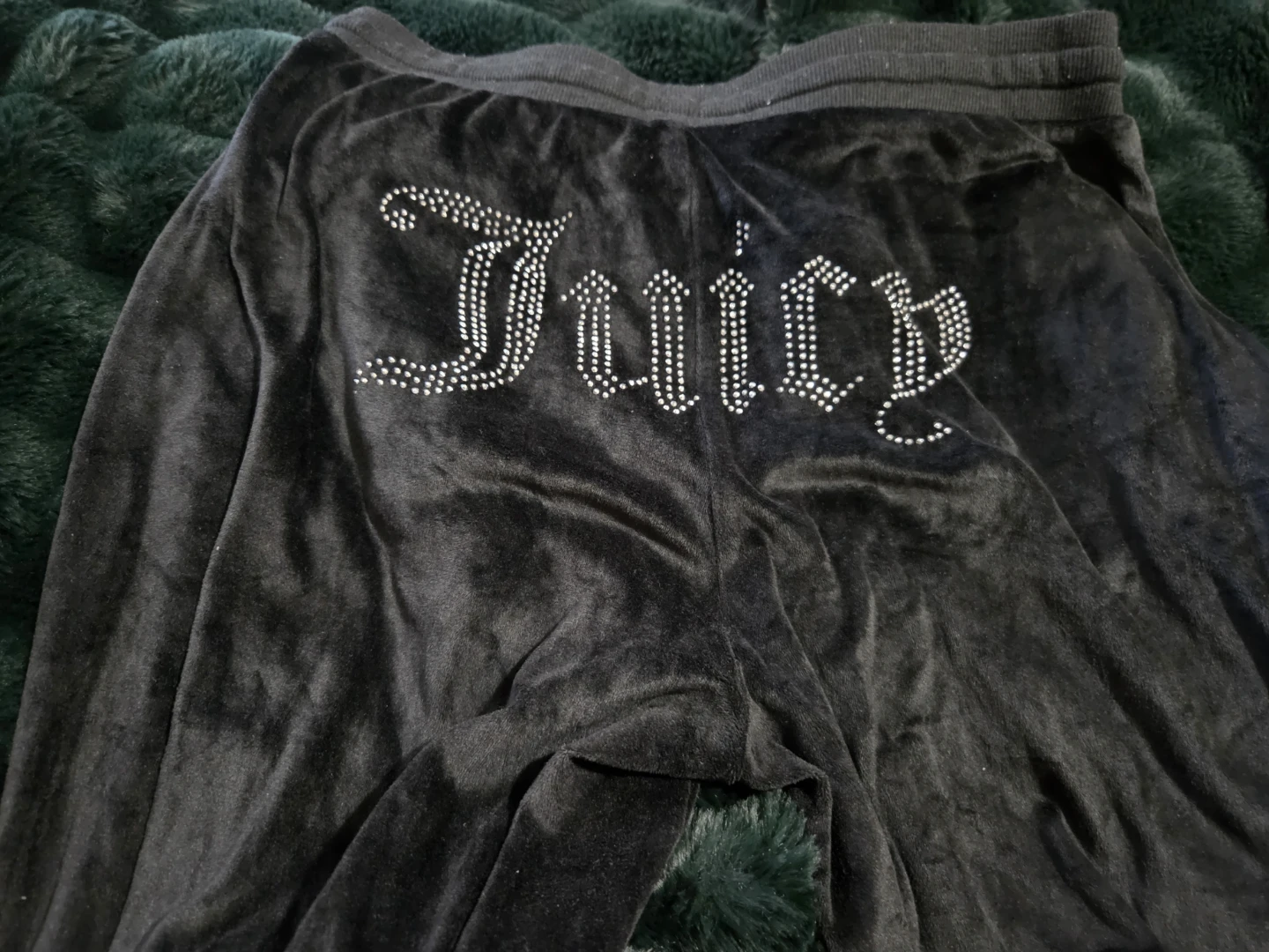 Juicy Couture Black Velour Sleepwear Pants
