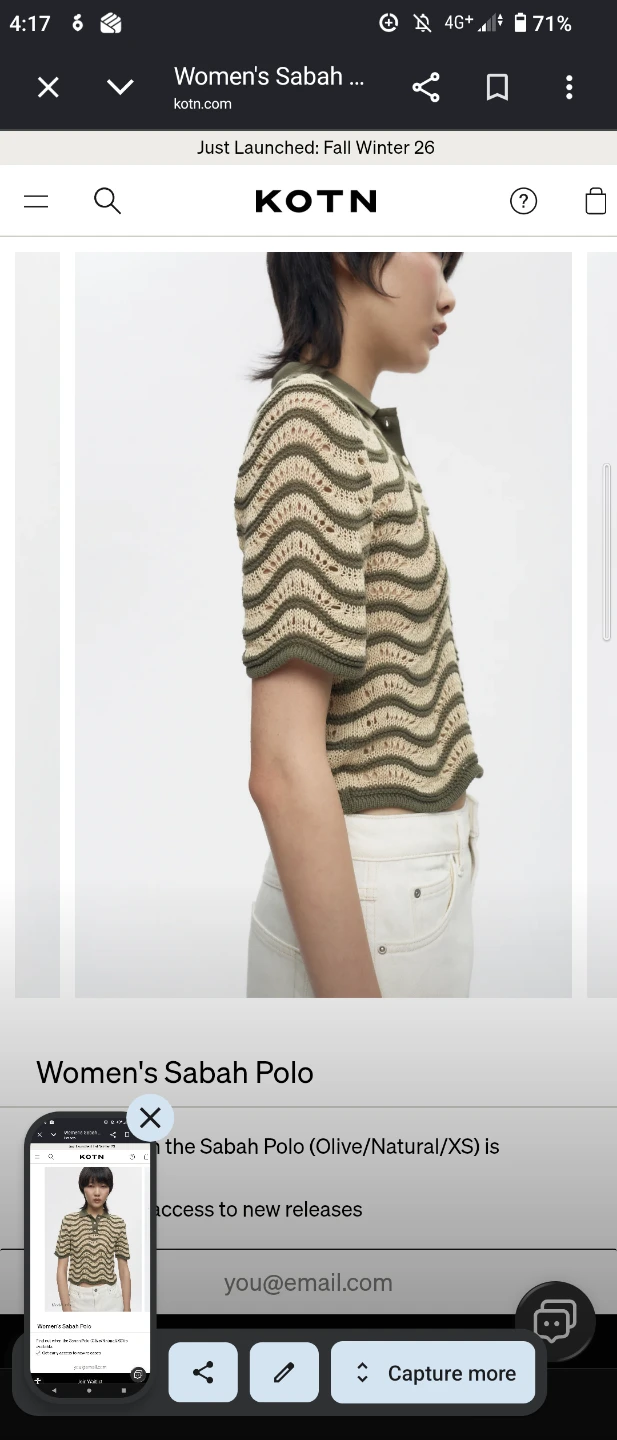 KOTN Crochet/ Knit  Polo Shirt - photo 5