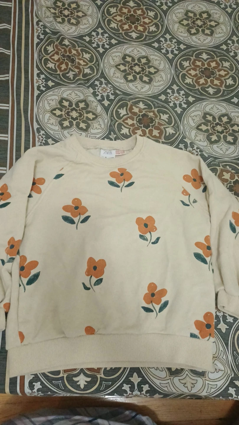 ZARA Floral Sweatshirt - photo 2
