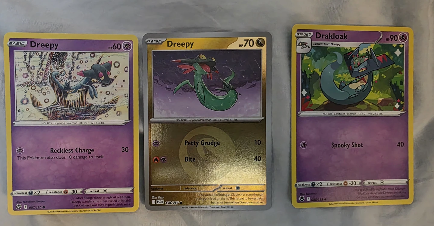 Set of 3 Pokemon Trading Cards