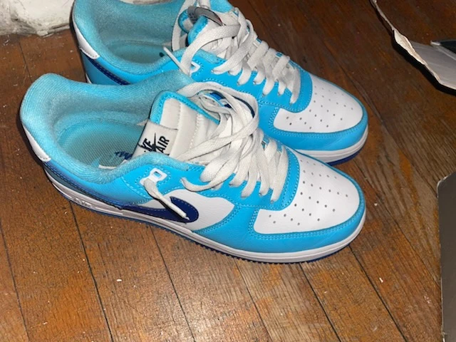 Nike Air Force 1 Low Blue and White - photo 2