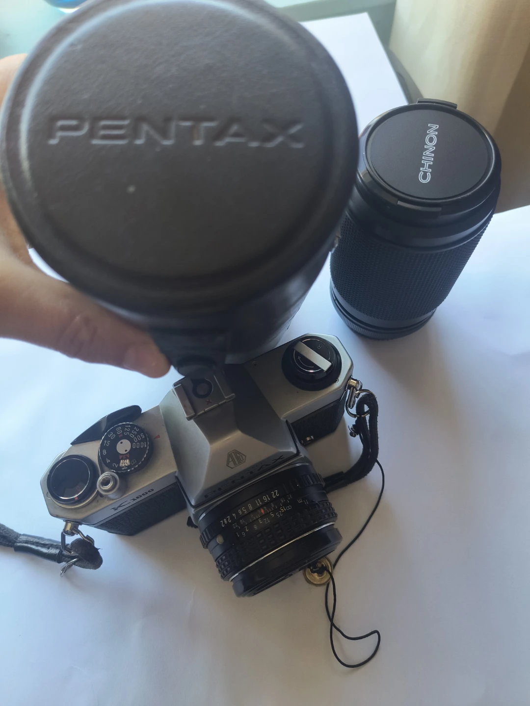 Vintage Asahi Pentax K1000 Camera with Chinon Lens
