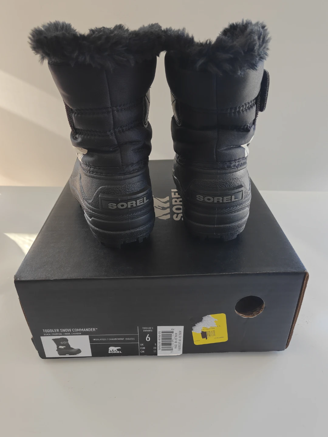 Sorel Toddler Snow Commander Boots Black 6C - photo 4